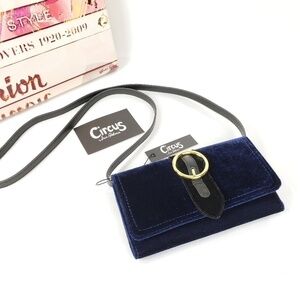 Circus by Sam Edelman Velvet wallet on a String